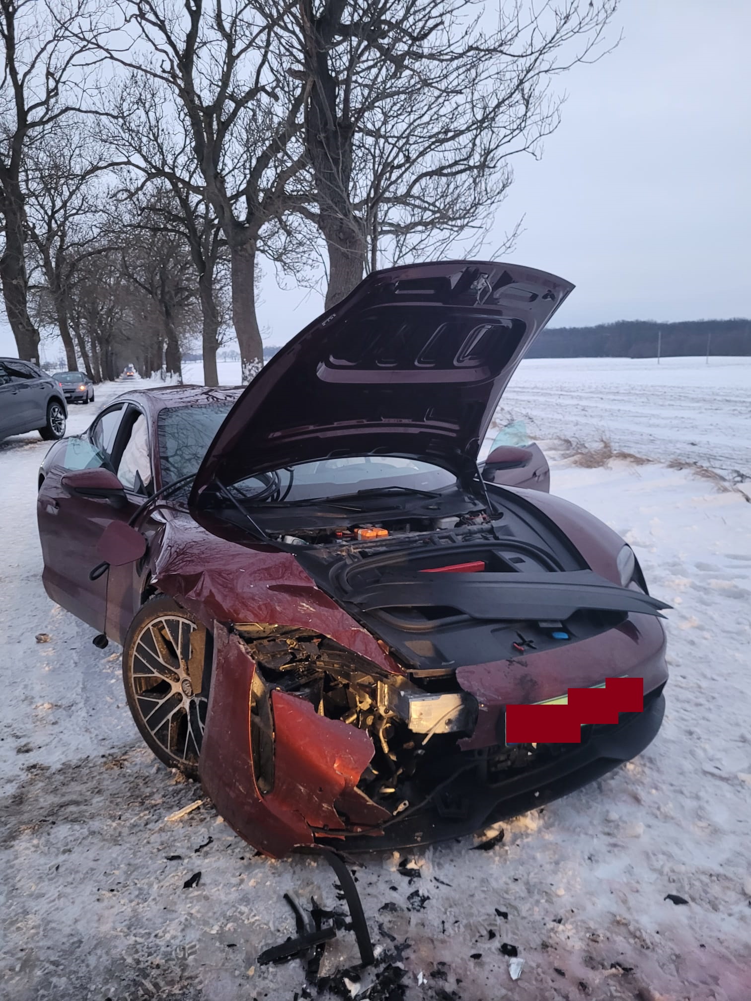 Kolizja drogowa z udziałem dwóch pojazdów w Jakubowie