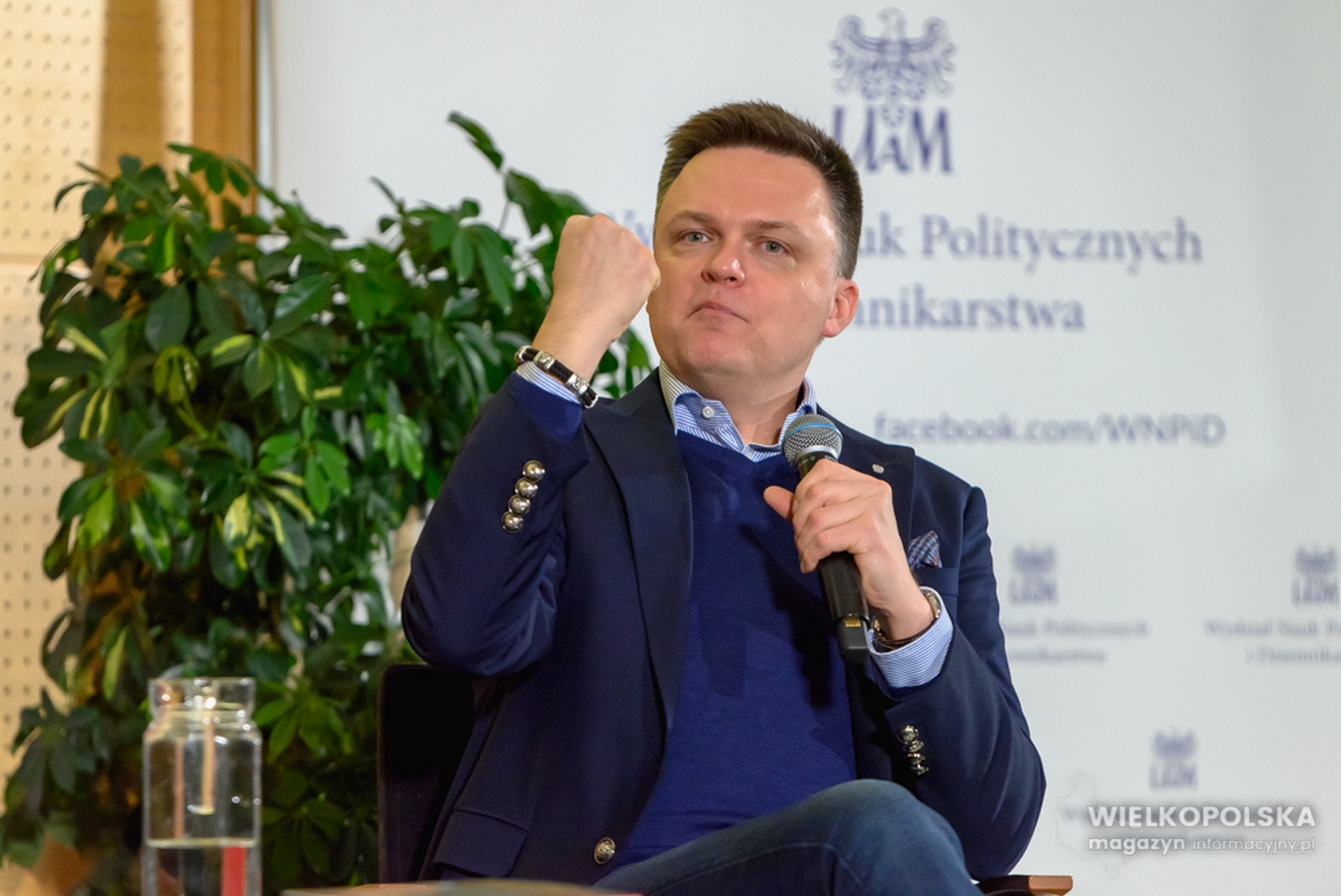 Marszałek Sejmu Szymon Hołownia w Poznaniu spotkał się ze studentami [ZDJĘCIA, FILM]