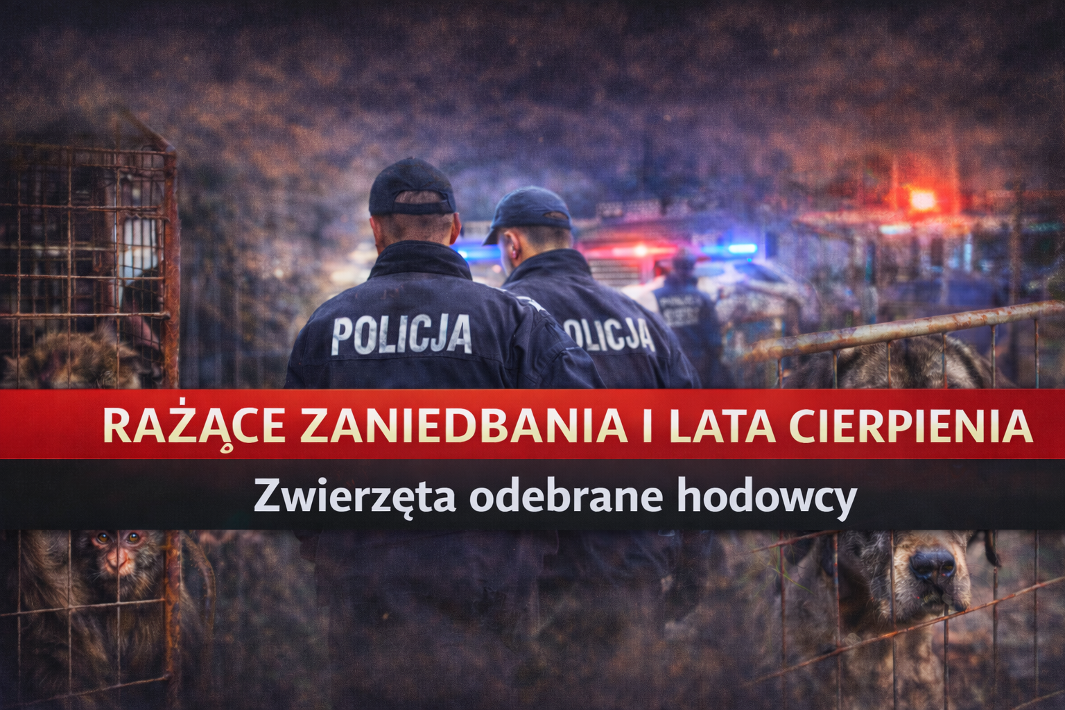 Rażące zaniedbania i lata cierpienia. Zwierzęta odebrane oskarżonemu hodowcy