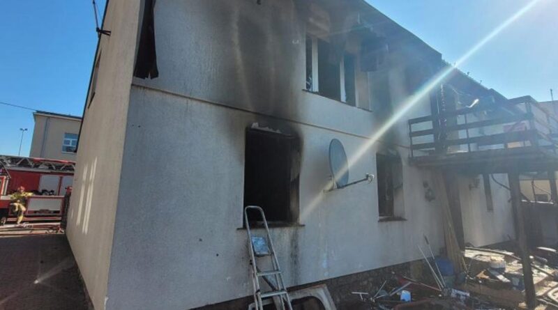 Pożar budynku jednorodzinnego w Murowanej Goślinie