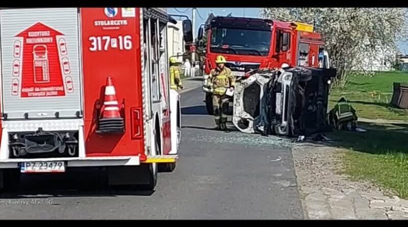 Poważny wypadek w Dobieżynie. Lądował śmigłowiec LPR