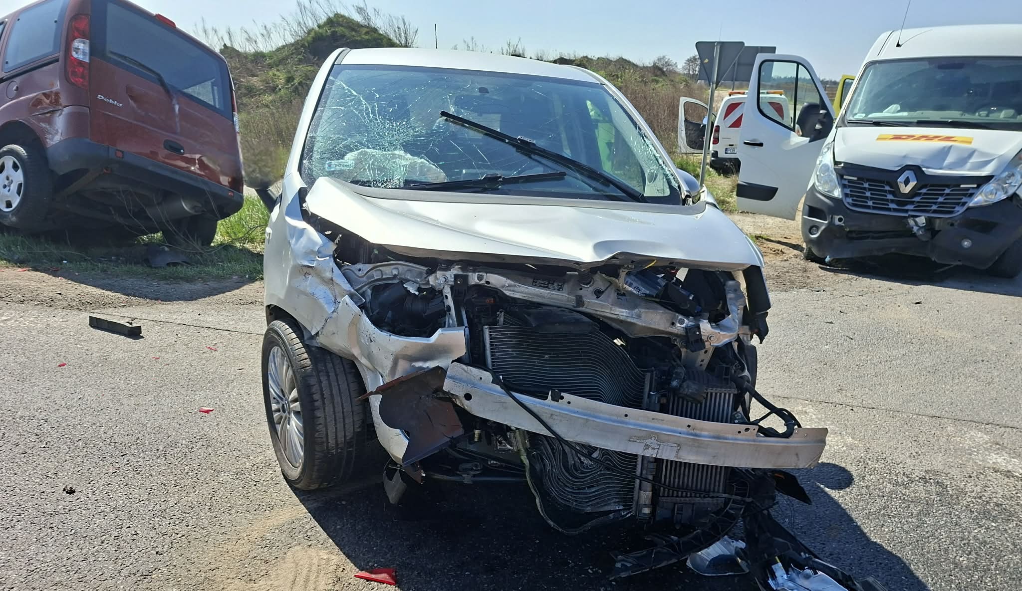 Wypadkowy piątek w Wielkopolsce. Zderzenie na DK92 pod Bytyniem