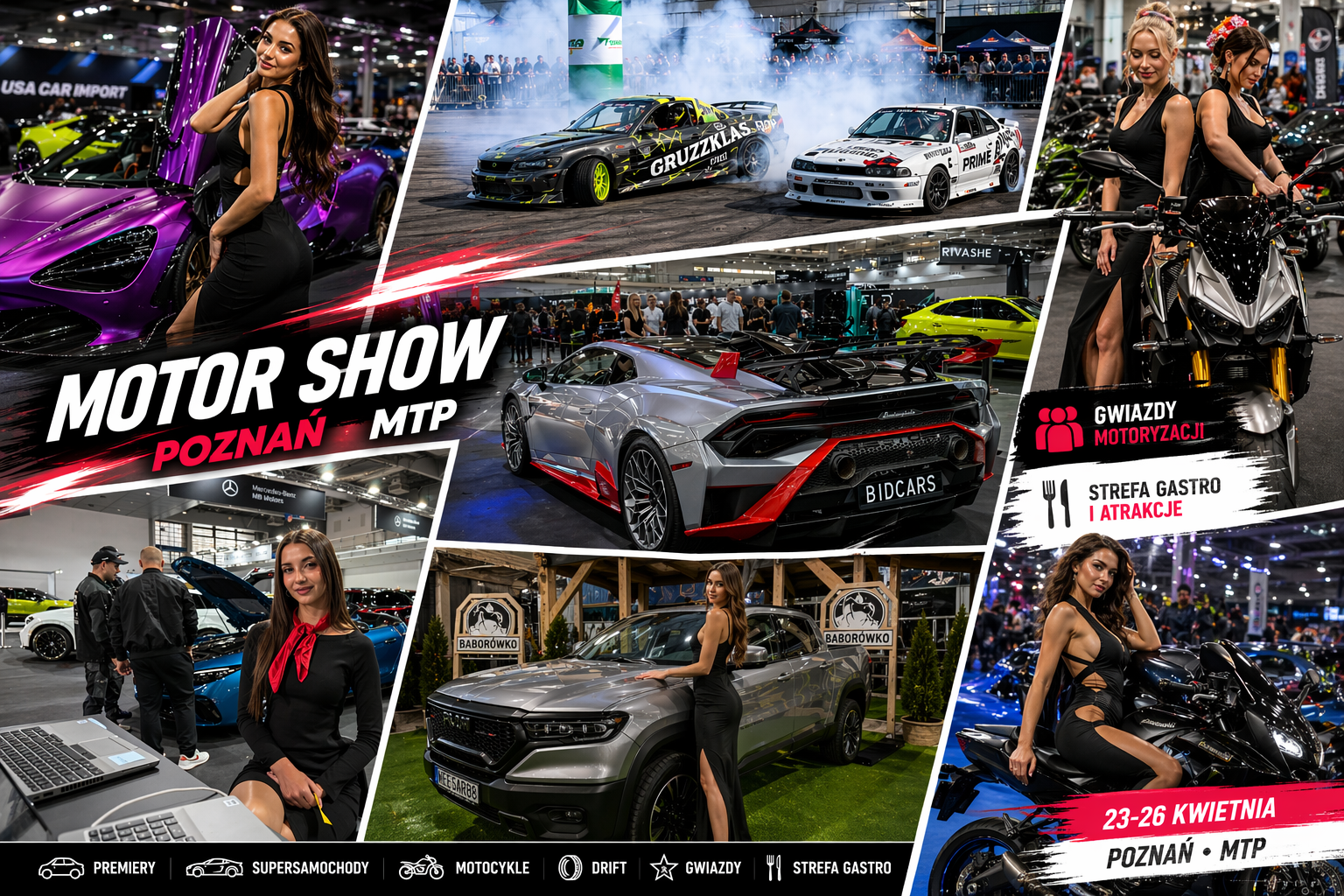 Poznań Motor Show 2026 odpalił silniki! Motoryzacyjny szał potrwa aż do niedzieli [ZDJĘCIA, FILM]