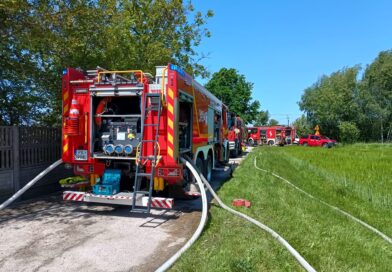 Pożar w zakładzie mięsnym Pożar w zakładzie mięsnym