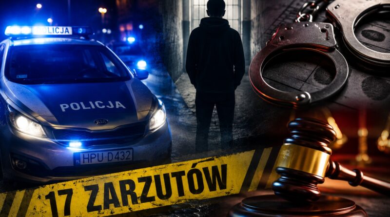 POWIAT NOWOTOMYSKI: 17 zarzutów i widmo 20 lat więzienia dla 19-latka!