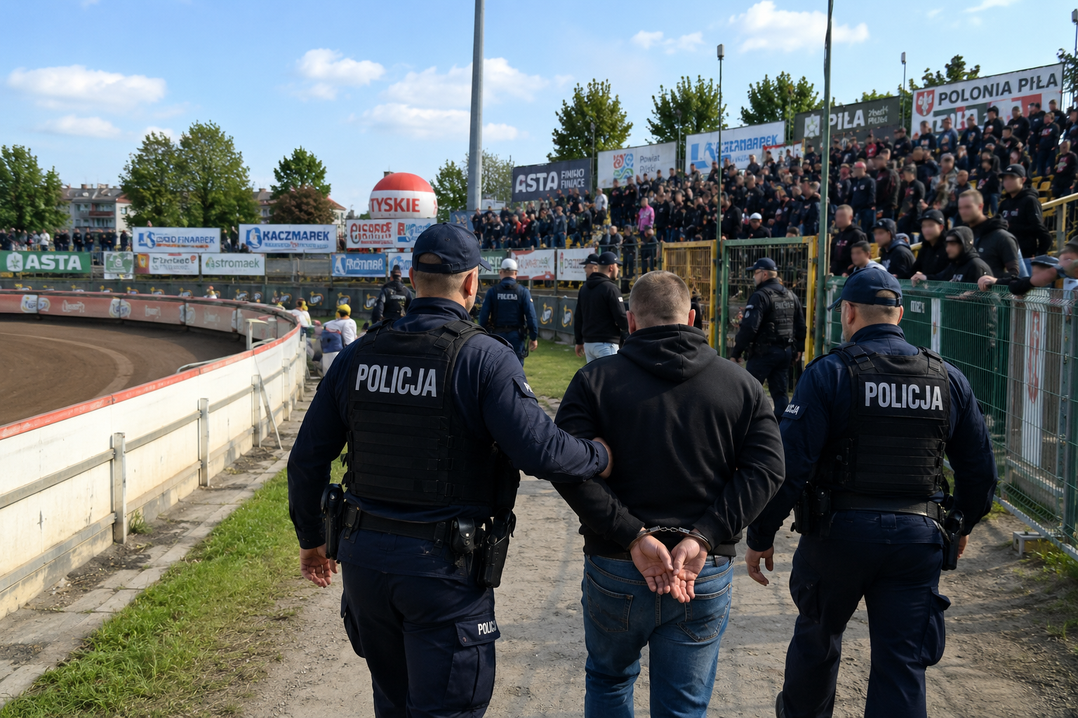 Agresywni kibice z zakazami sądowymi