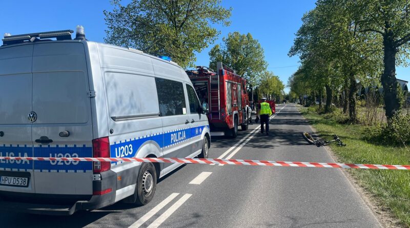 Śmiertelne potrącenie rowerzysty! Nie żyje 88-letni mężczyzna