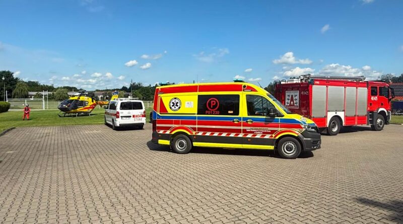 Nagła akcja ratunkowa w Wielkopolsce. LPR lądował w bazie strażaków Nagła akcja ratunkowa w Wielkopolsce. LPR lądował w bazie strażaków