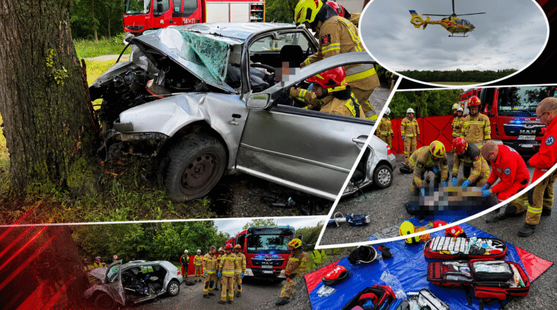 Tragiczny wypadek na DW 260. Jedna osoba poniosła śmierć Tragiczny wypadek na DW 260. Jedna osoba poniosła śmierć