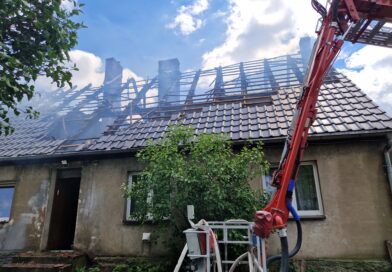 Pożar budynku mieszkalnego w Jastrowiu Pożar budynku mieszkalnego w Jastrowiu