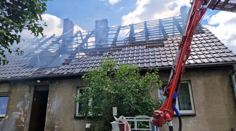 Pożar budynku mieszkalnego w Jastrowiu Pożar budynku mieszkalnego w Jastrowiu