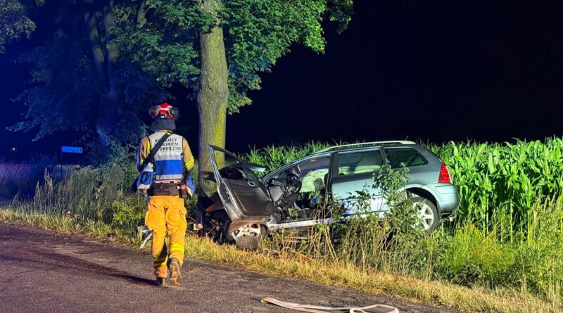 Wypadek w Tatarach. Jedna osoba trafiła do Szpitala.