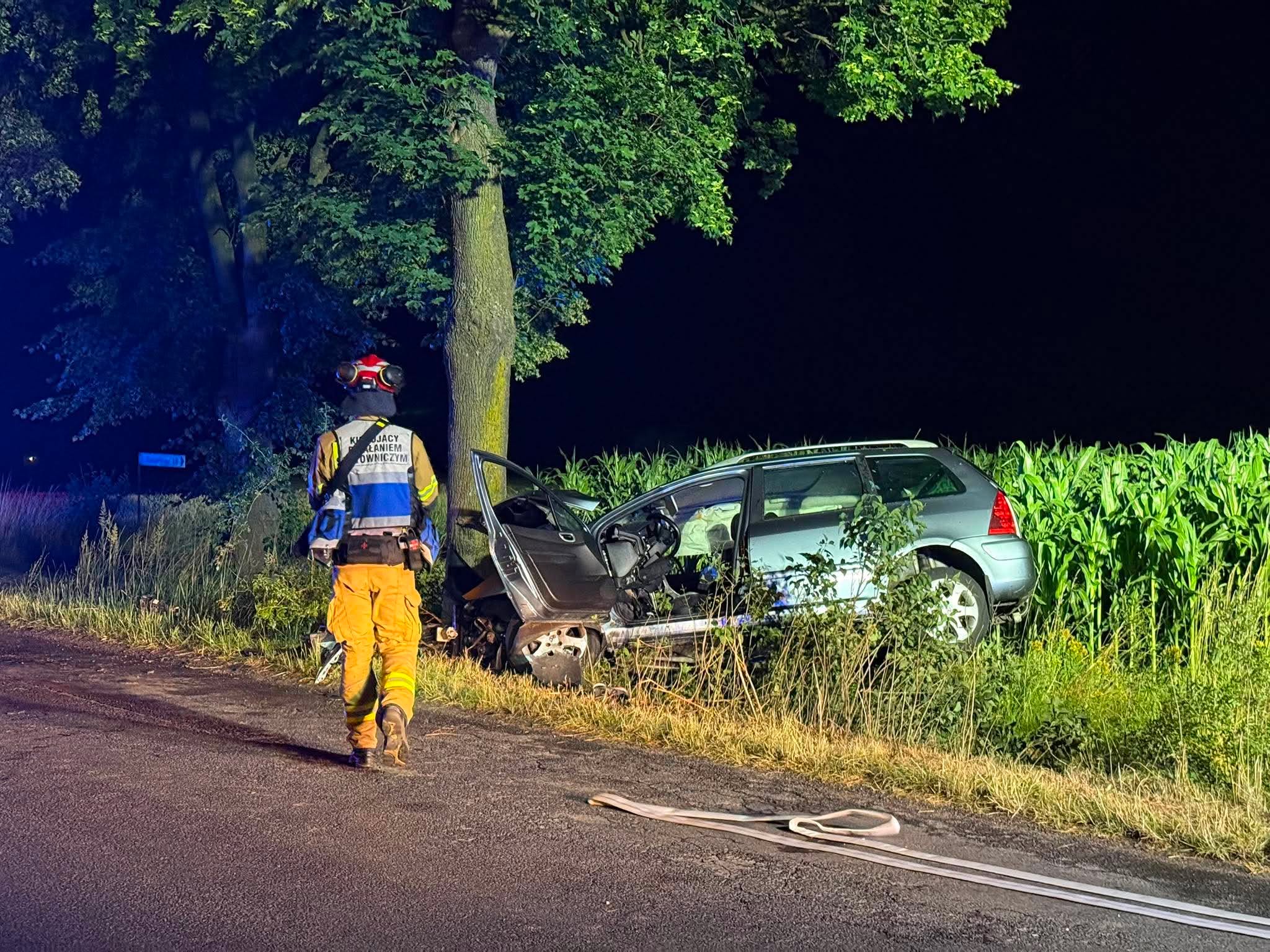 Wypadek w Tatarach. Jedna osoba trafiła do Szpitala.