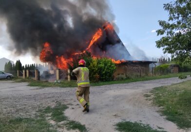 Pożar budynku mieszkalnego w Koninie Pożar budynku mieszkalnego w Koninie