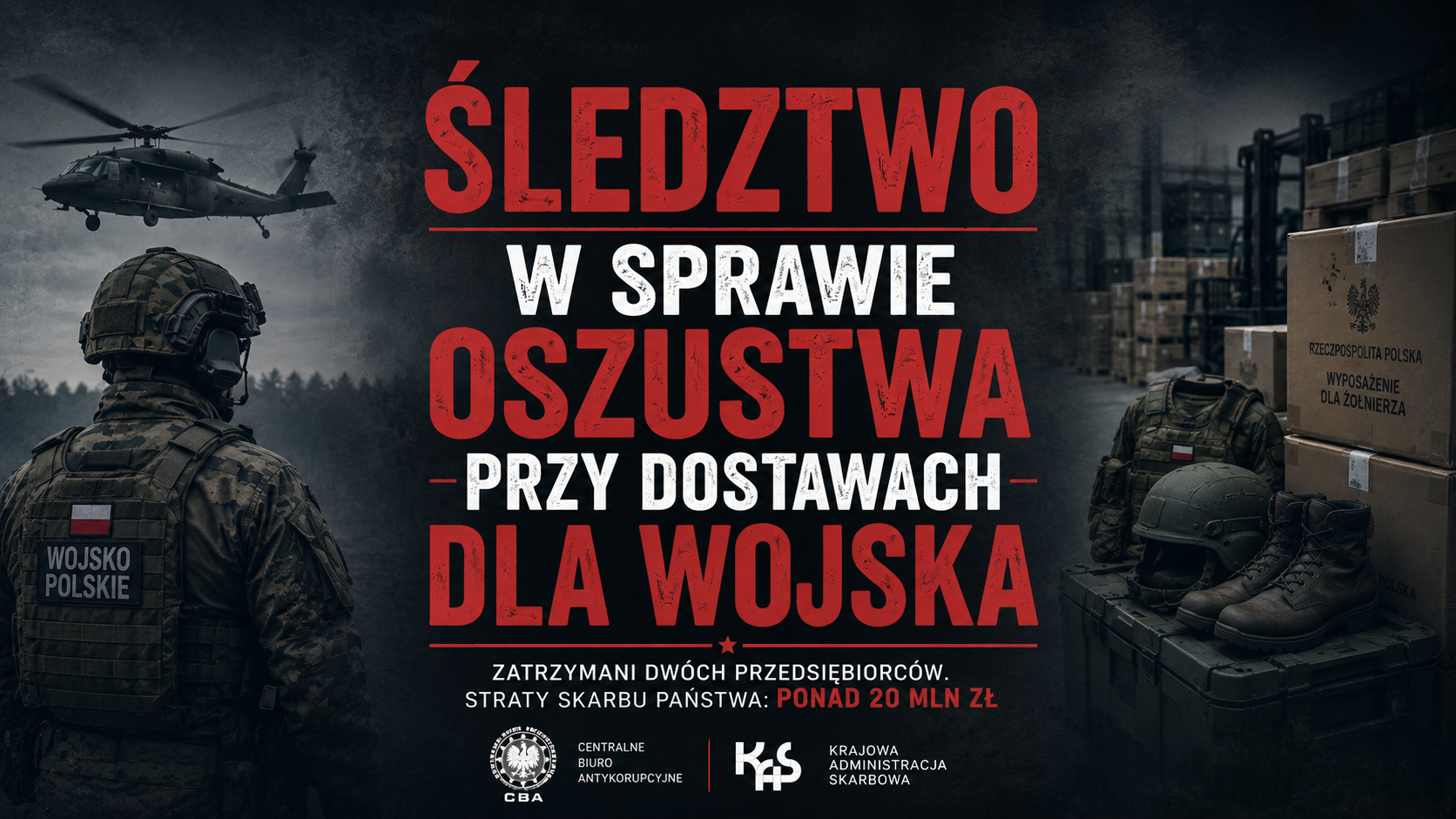 Śledztwo w sprawie oszustwa przy dostawach dla wojska