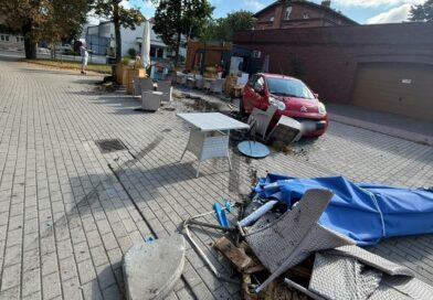 Samochodem przez ogródek gastronomiczny. 1,87 promila i tłumaczenie o alkoholu „po zdarzeniu” Samochodem przez ogródek gastronomiczny. 1,87 promila i tłumaczenie o alkoholu „po zdarzeniu”