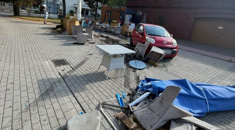 Samochodem przez ogródek gastronomiczny. 1,87 promila i tłumaczenie o alkoholu „po zdarzeniu” Samochodem przez ogródek gastronomiczny. 1,87 promila i tłumaczenie o alkoholu „po zdarzeniu”