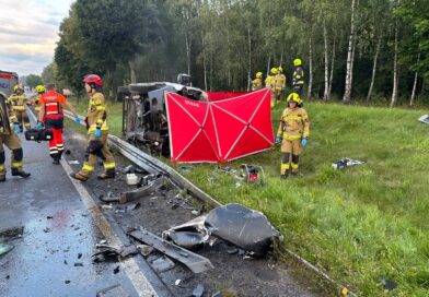 Tragiczny wypadek na DK10. Nie żyje kierowca busa Tragiczny wypadek na DK10. Nie żyje kierowca busa