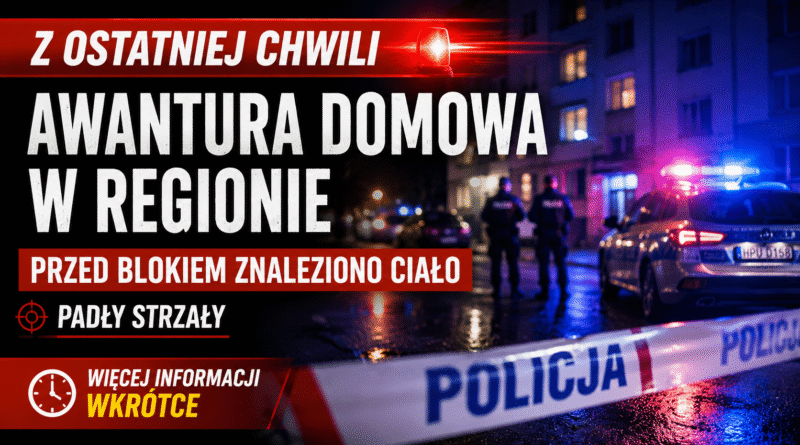 Awantura w Trzciance zakończyła się tragedią! Policjanci użyli broni, przed blokiem znaleziono ciało Awantura w Trzciance zakończyła się tragedią! Policjanci użyli broni, przed blokiem znaleziono ciało