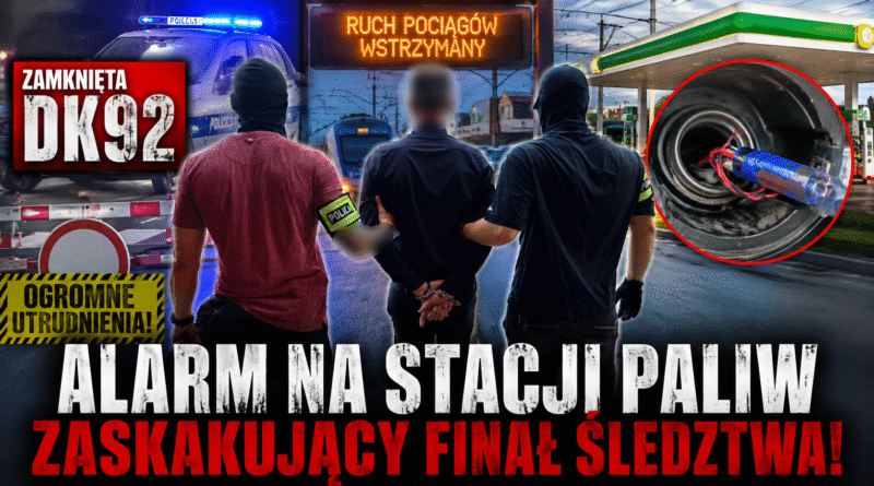 Zamknięto DK92, wstrzymano pociągi i ewakuowano okolicę. Finał śledztwa zaskoczył wszystkich Zamknięto DK92, wstrzymano pociągi i ewakuowano okolicę. Finał śledztwa zaskoczył wszystkich