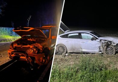 Kolizja z udziałem dwóch samochodów Kolizja z udziałem dwóch samochodów