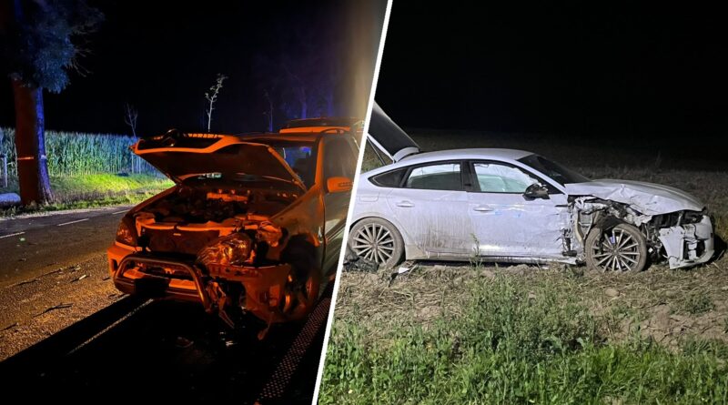 Kolizja z udziałem dwóch samochodów Kolizja z udziałem dwóch samochodów