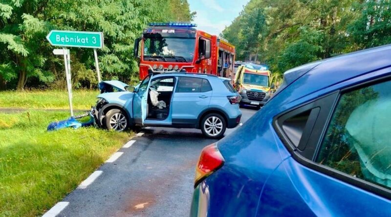 Groźny wypadek na DW178! W jednym z aut kobieta w zaawansowanej ciąży