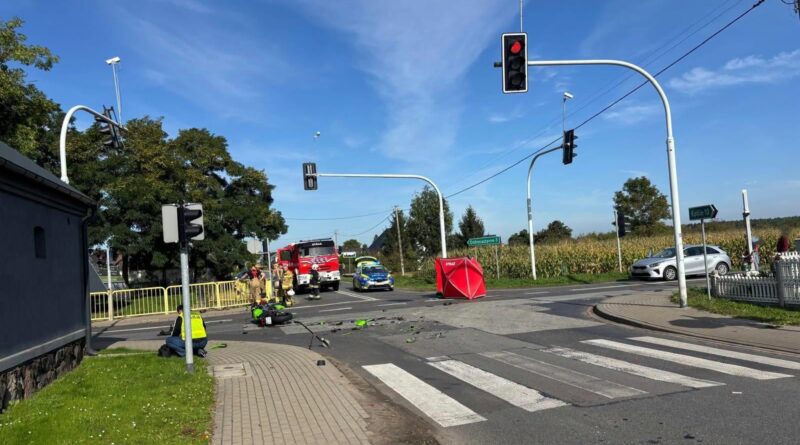 Tragiczny wypadek w Wielkopolsce. Motocykl zderzył się z dostawczym Volkswagenem. Nie żyje 55-latek Tragiczny wypadek w Wielkopolsce. Motocykl zderzył się z dostawczym Volkswagenem. Nie żyje 55-latek
