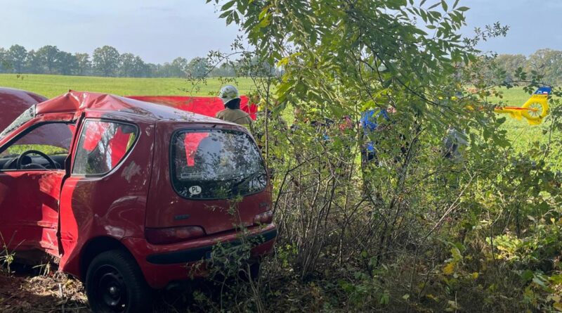 POWIAT NOWOTOMYSKI: Wypadek na drodze gruntowej! Na miejscu śmigłowiec LPR POWIAT NOWOTOMYSKI: Wypadek na drodze gruntowej! Na miejscu śmigłowiec LPR