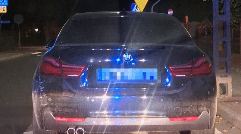 Drift na drodze publicznej zakończył się mandatem i utratą prawa jazdy