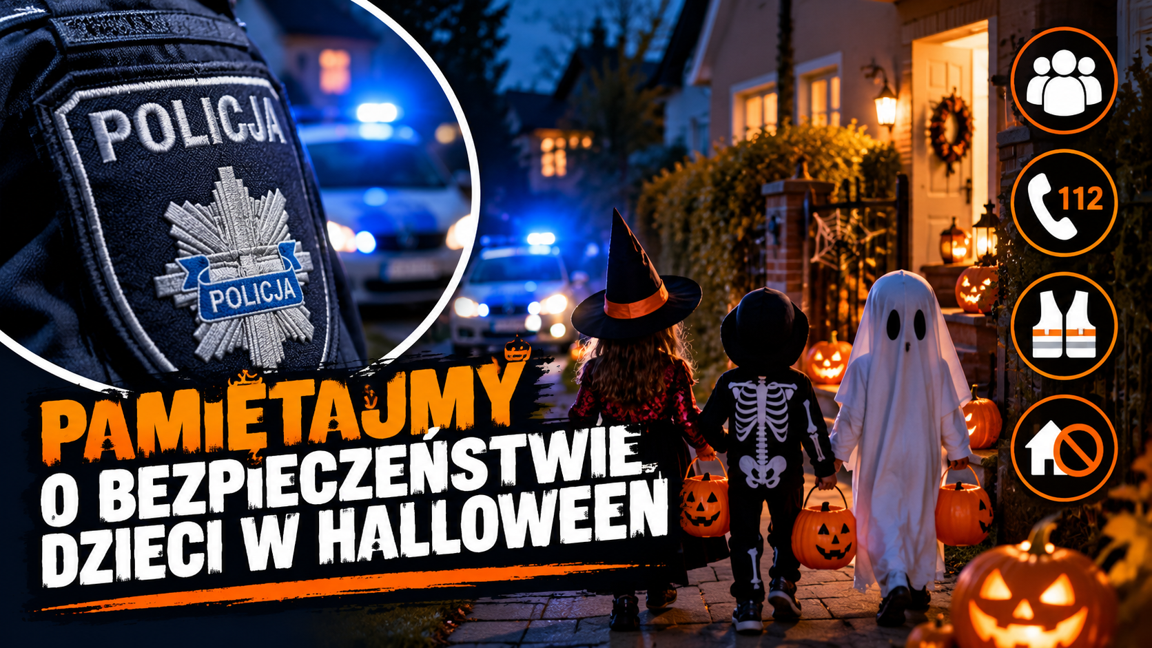 Pamiętajmy o bezpieczeństwie dzieci w Halloween