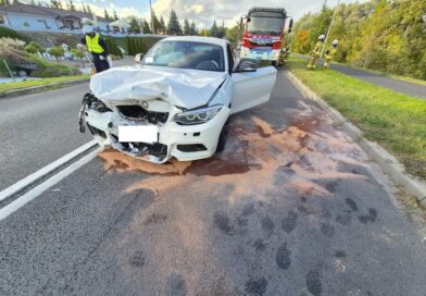 Groźne zderzenie dwóch samochodów w Obrzycku! 21 ratowników w akcji, mężczyzna trafił do szpitala Groźne zderzenie dwóch samochodów w Obrzycku! 21 ratowników w akcji, mężczyzna trafił do szpitala