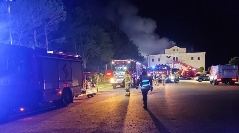 Pożar restauracji w Stobnie Siódmym Pożar restauracji w Stobnie Siódmym