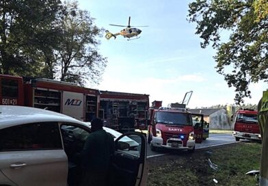 Tragiczny finał wypadku w Gajewie. Nie żyją dwie osoby. Śmigłowiec LPR na miejscu [AKTUALIZACJA]