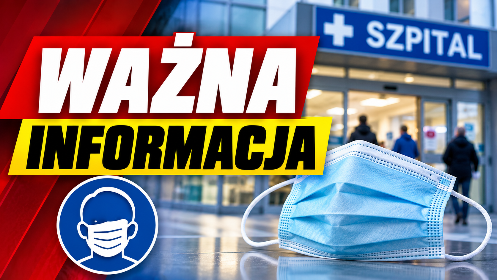 Uwaga, pacjenci! Szpital w Grodzisku Wielkopolskim wprowadza obowiązek noszenia maseczek